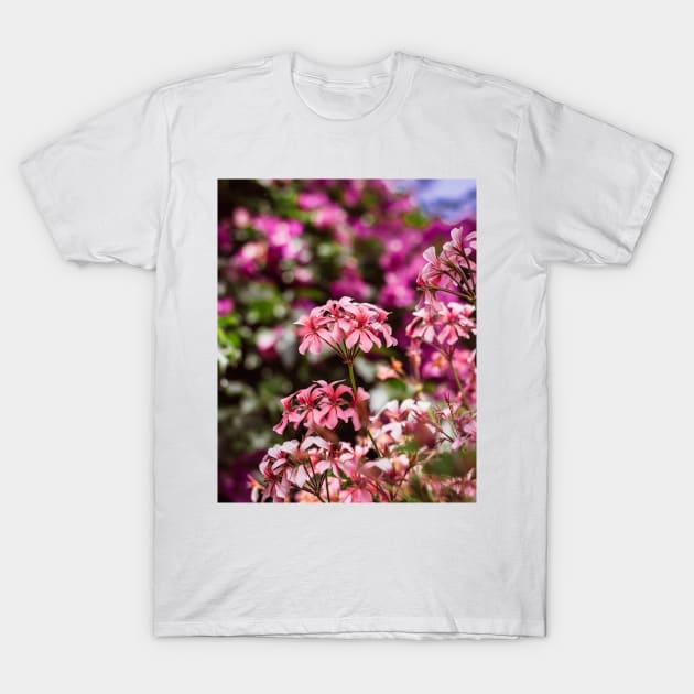 Pink Flowers T-Shirt by RenataCacaoPhotography